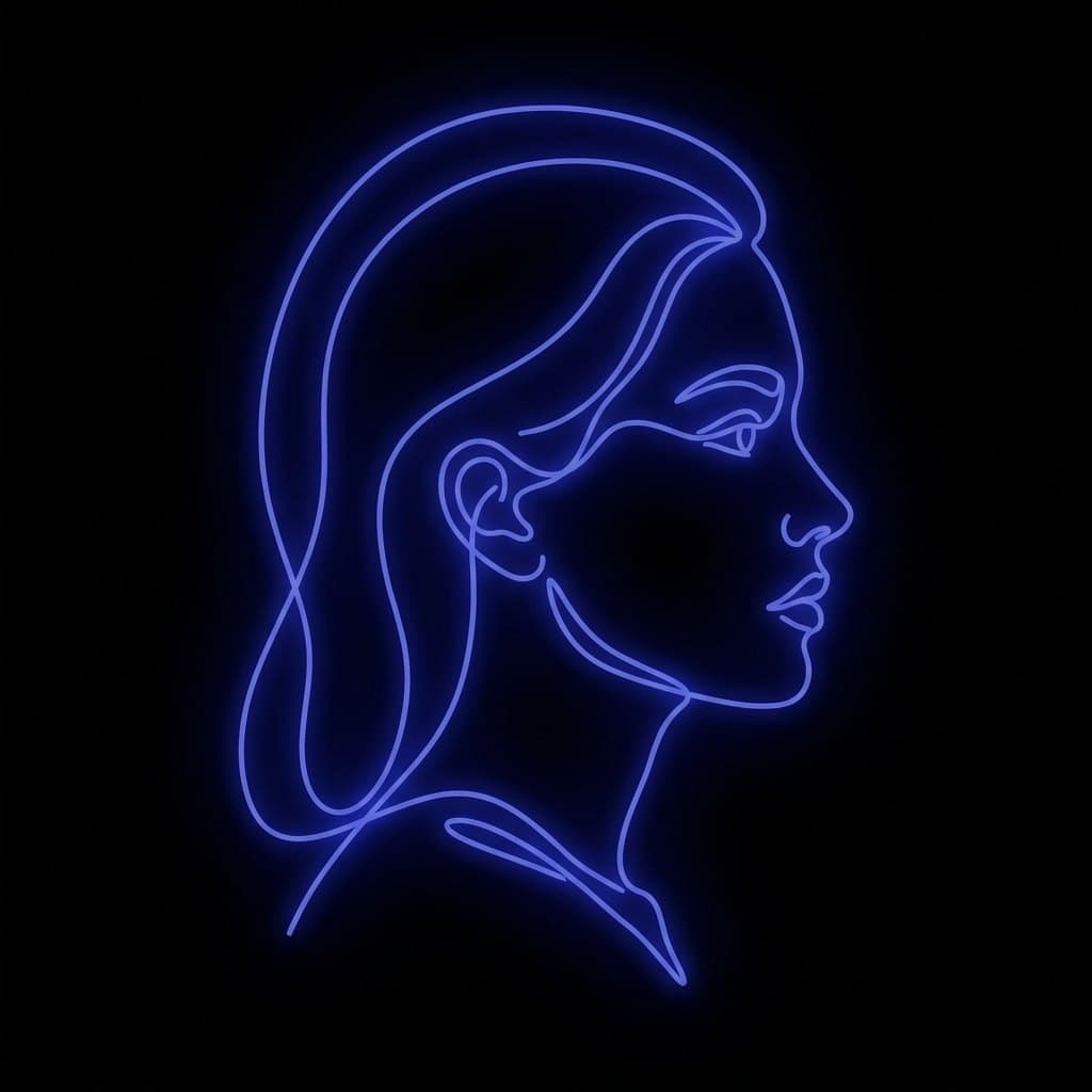A woman with her eyes closed — the operator who governs the intelligence she reads.